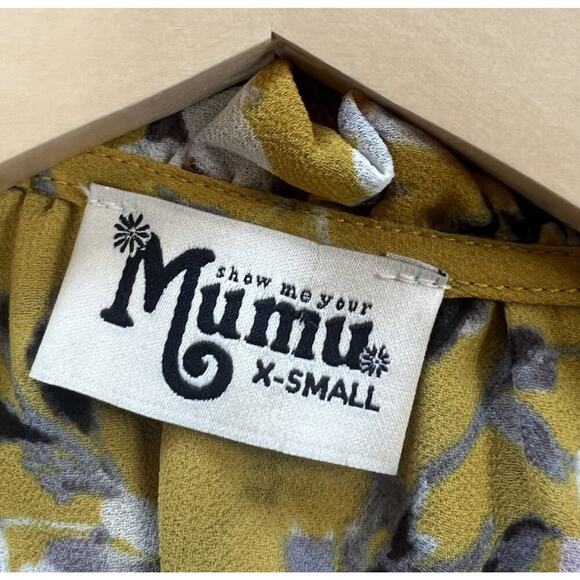 Show Me Your Mumu Channing Flirtin Floral Mini Dress Size XS Yellow - Picture 5 of 9